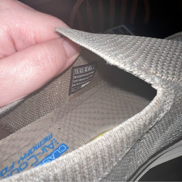 Skechers Mens 7.5 Parson Ralven Slip In On Taupe Canvas Relaxed Fit Loafers - Picture 4 of 5